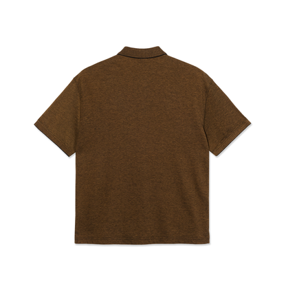 Polar Surf Polo Shirt Pique: Black/Caramel