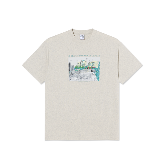 Polar Mindfulness Tee Ivory Grey Melange