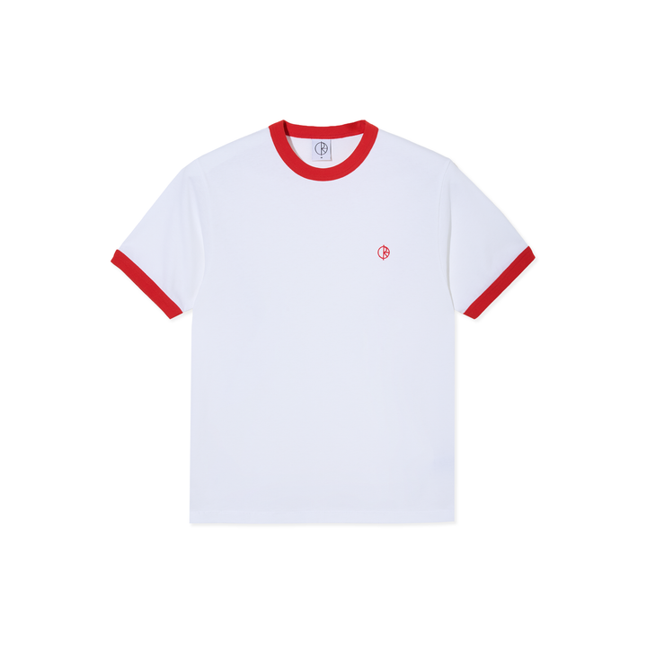 Polar Ringer Tee: Red/White