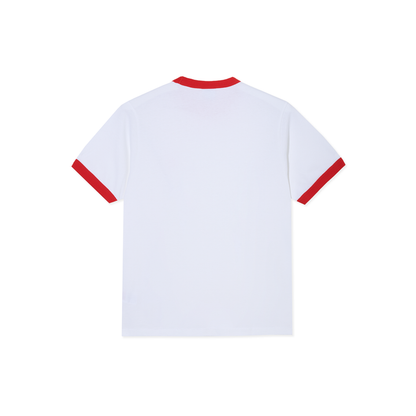 Polar Ringer Tee: Red/White