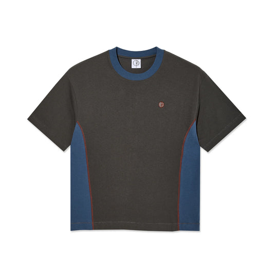 Polar Surf Panel Tee  Dirty Black/Gray Blue