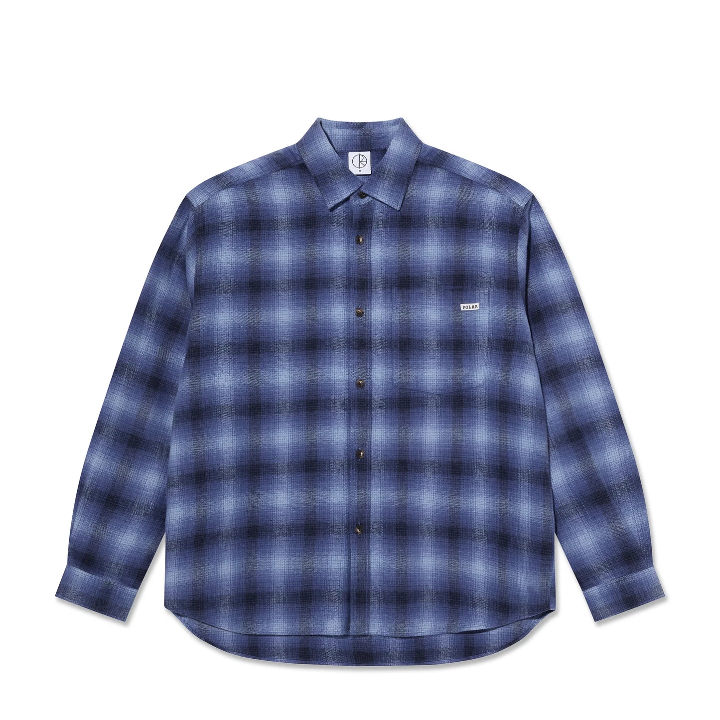 Polar Mitchell LS Shirt: Shadow Check Blue