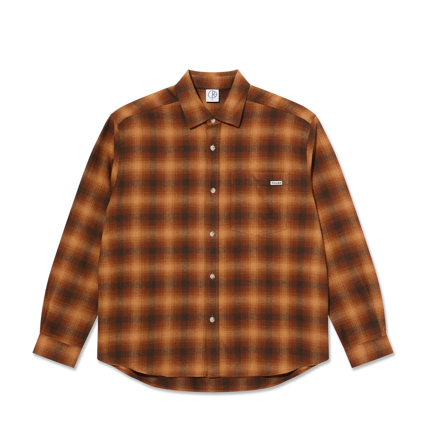 Polar Mitchell LS Shirt: Shadow Check Caramel
