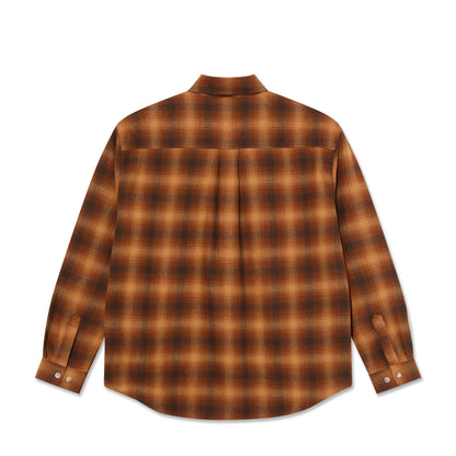 Polar Mitchell LS Shirt: Shadow Check Caramel