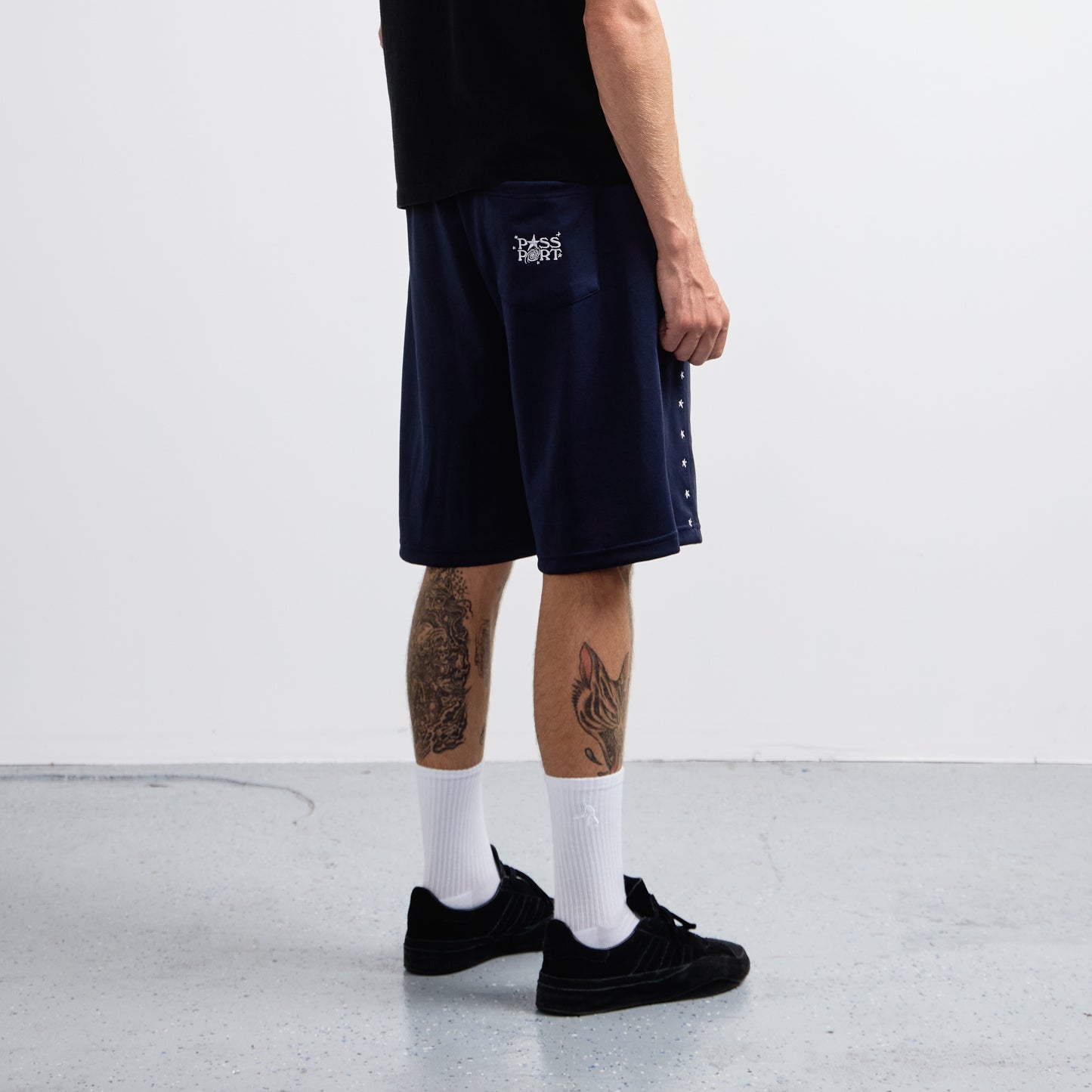 Pass-Port Stargazer Track Shorts Navy