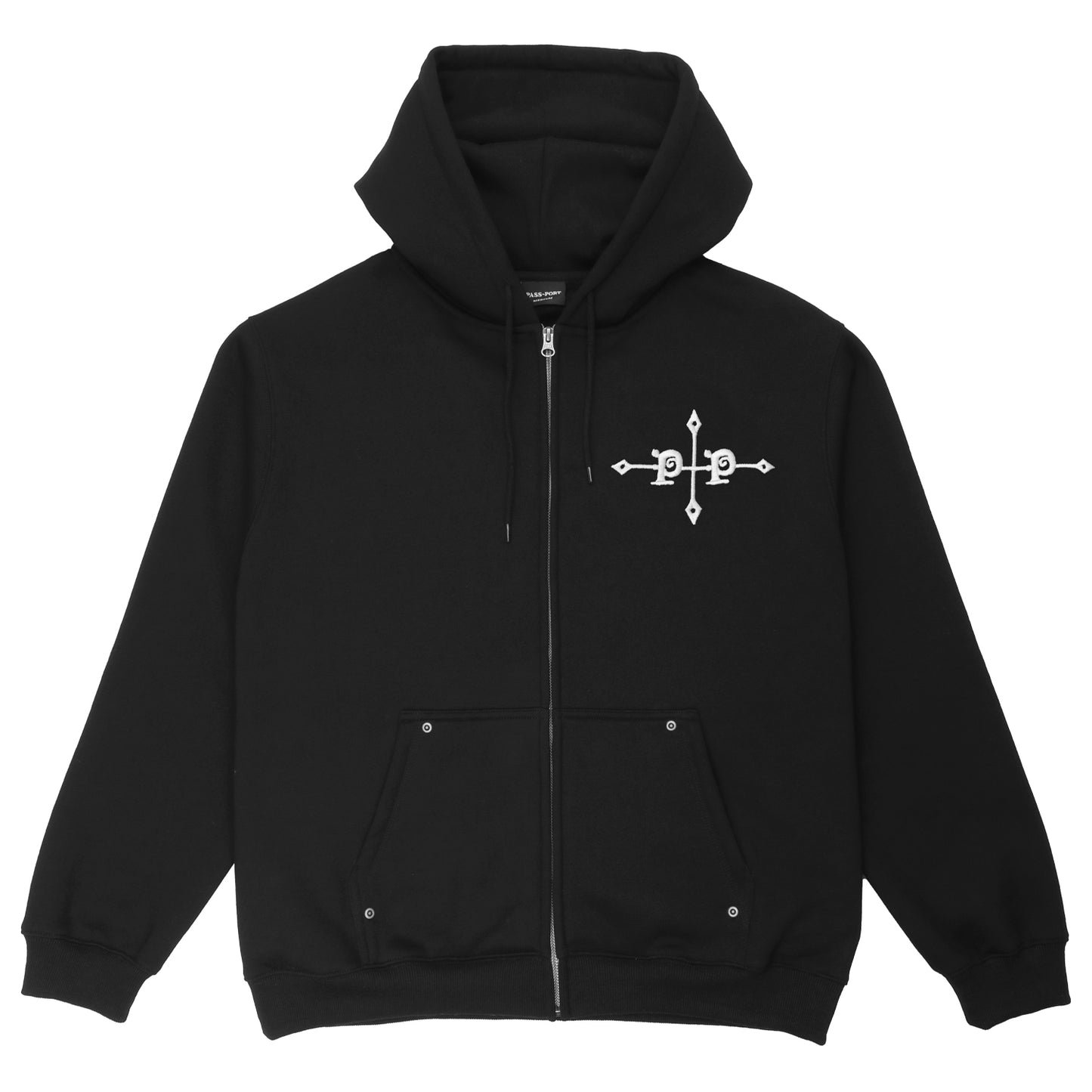 Pass-Port Gauntlets Zip Hood Black