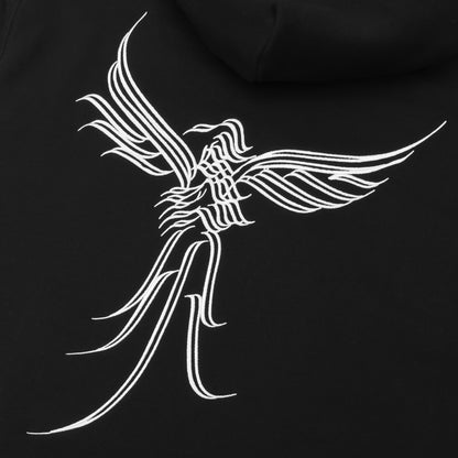 Pass-Port Calligraphy Zip Hood Black