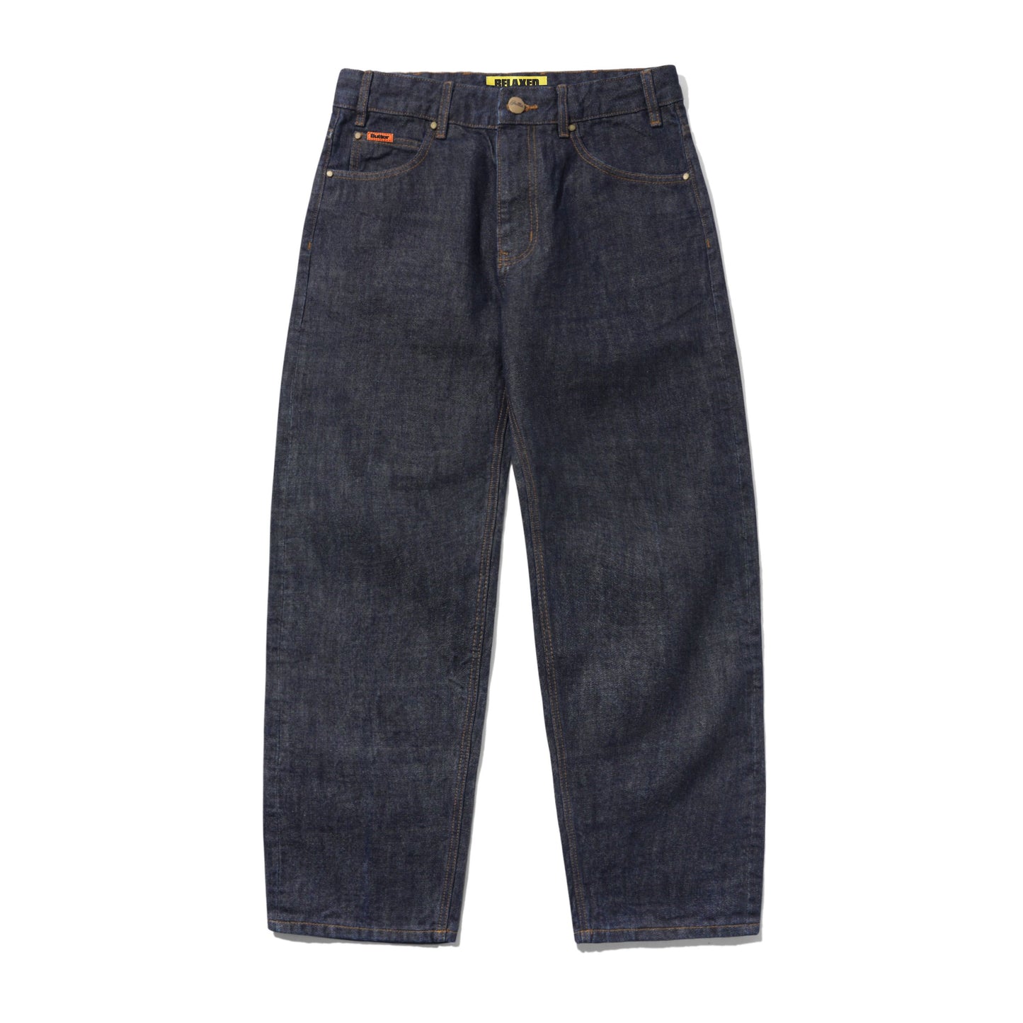 Butter Relaxed Denim Jeans: Selvedge Blue