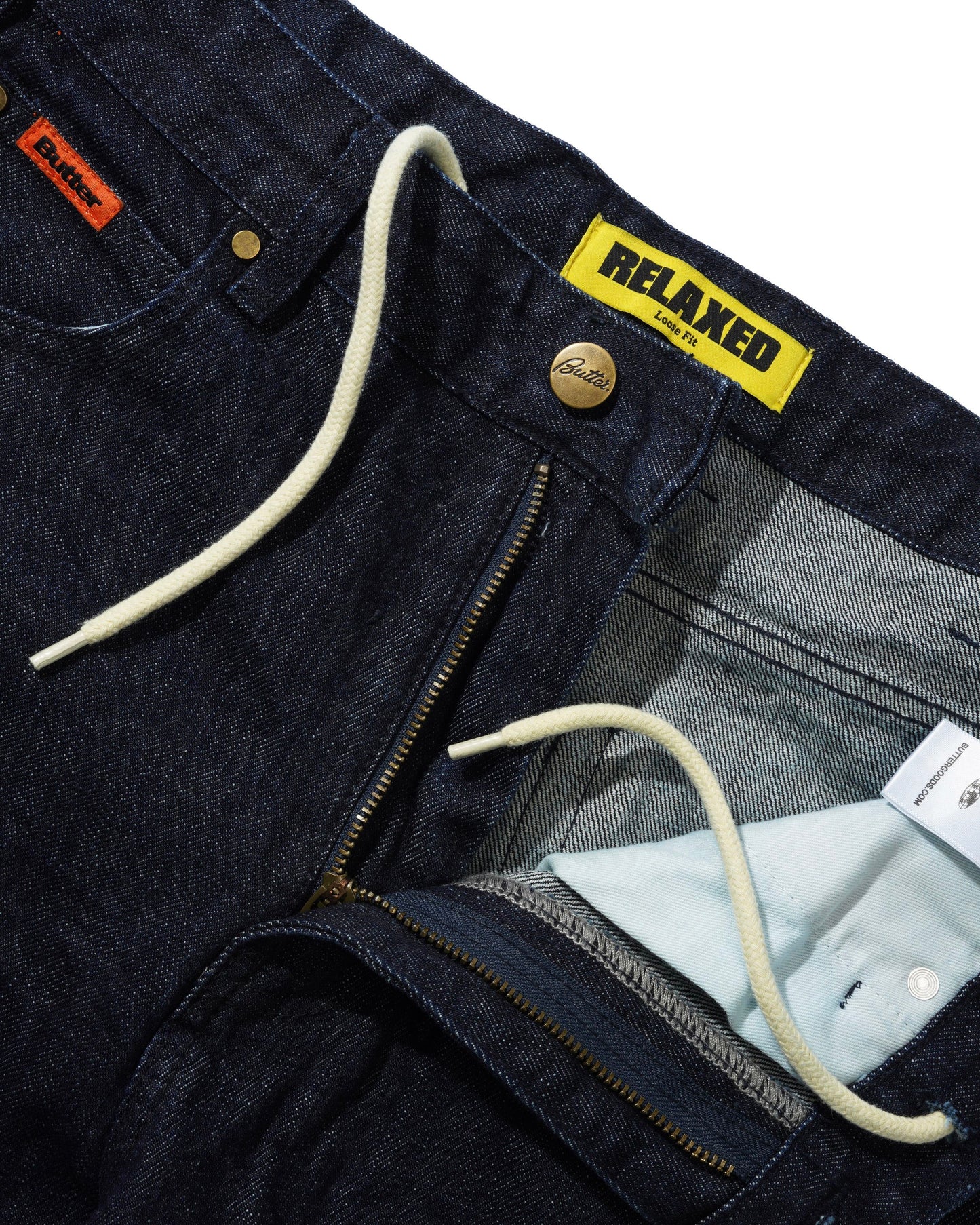 Butter Relaxed Denim Jeans: Selvedge Blue