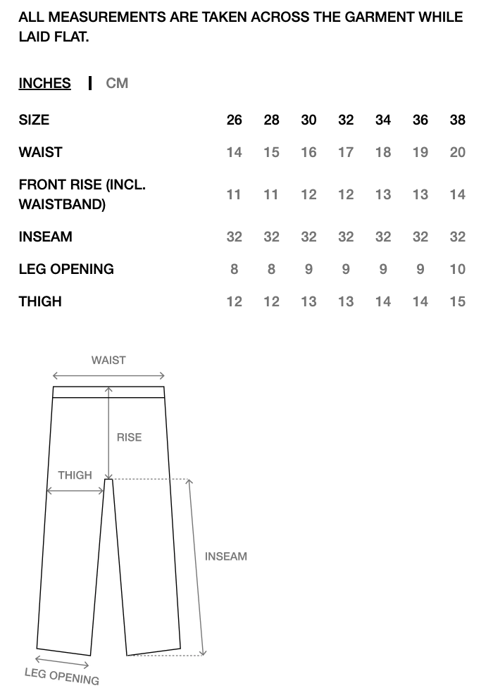 Stüssy New Classic Jean Denim: Rinsed Indigo