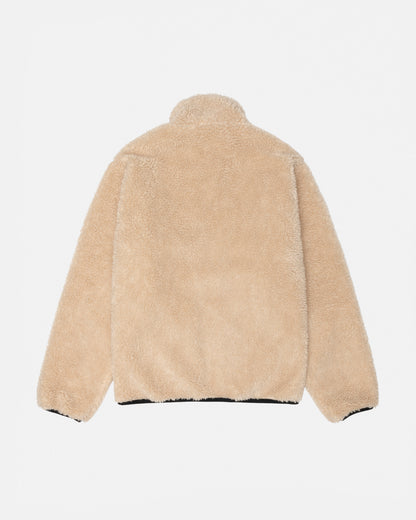 Stüssy Sherpa Reversible Jacket: Beige