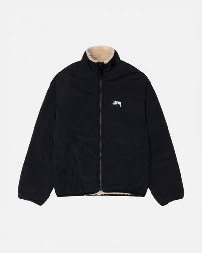 Stüssy Sherpa Reversible Jacket: Beige