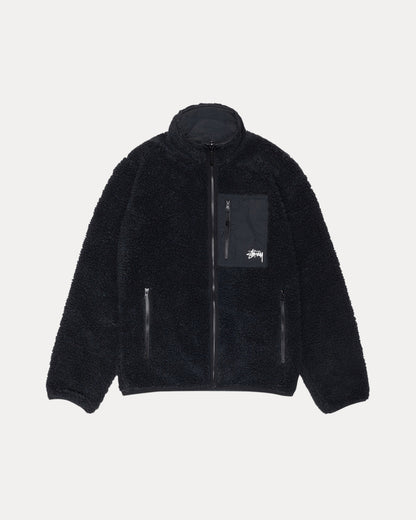 Stüssy Sherpa Reversible Jacket: Black