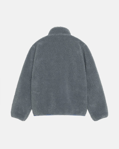 Stüssy Sherpa Reversible Jacket: Bluestone