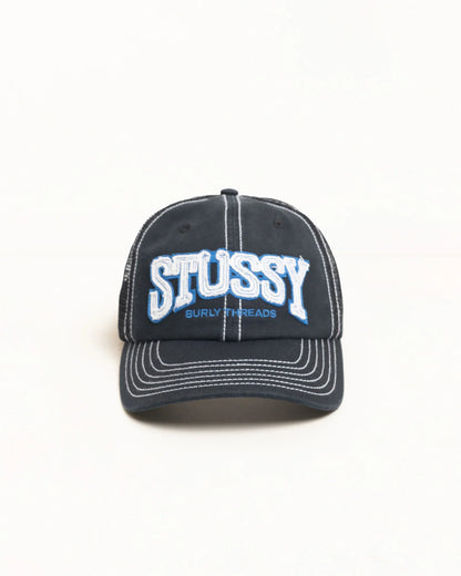 Black cap with 'Stussy' logo on a white background