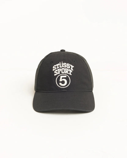 Stüssy Sport 5 Trucker Hat: Black