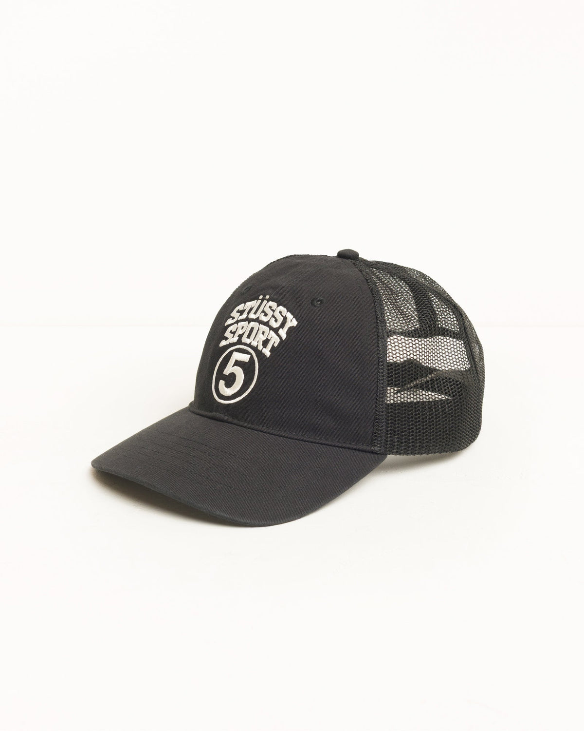 Stüssy Sport 5 Trucker Hat: Black