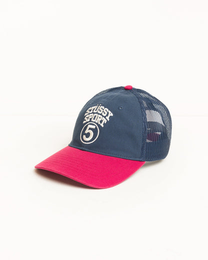 Stüssy Sport 5 Trucker Hat: Navy