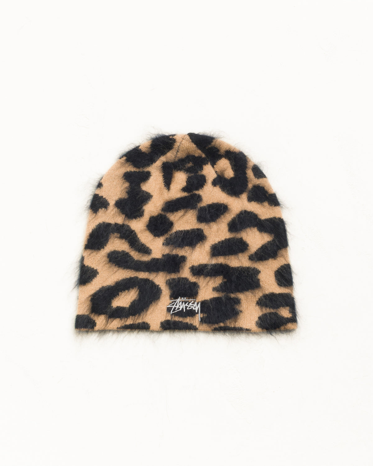 Stüssy Cashmere Leopard Skullcap