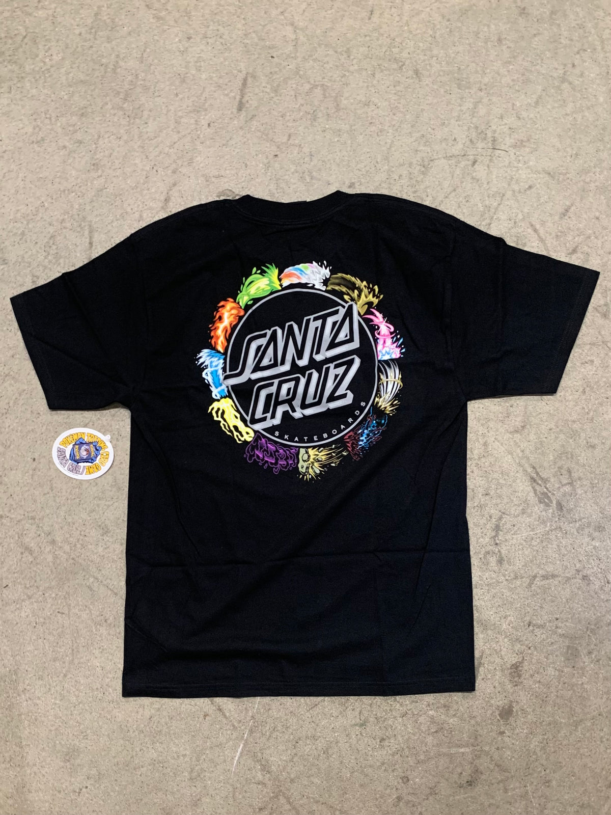Santa Cruz Pokémon Power Dot Tee Black