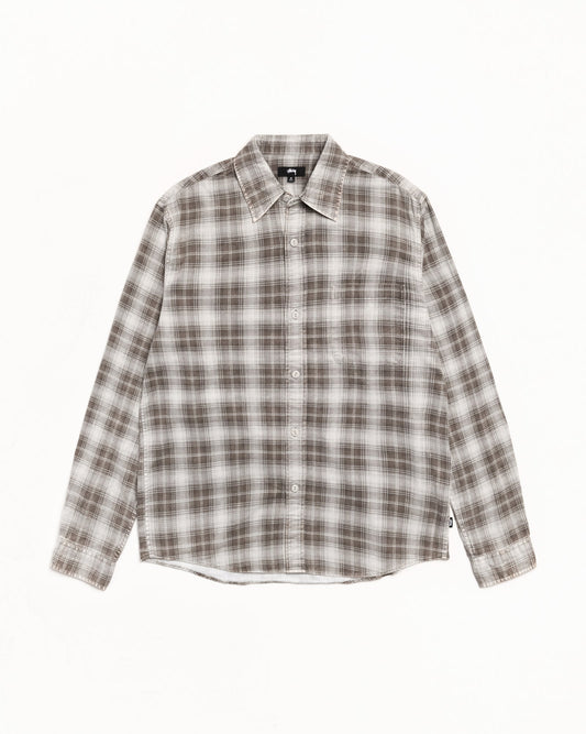 Plaid shirt on a white background