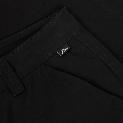 Dime Baggy Chino Shorts: Black