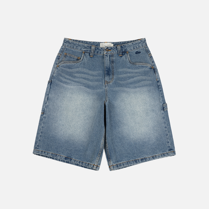 Dime Classic Denim Shorts: Sandblasted Indigo