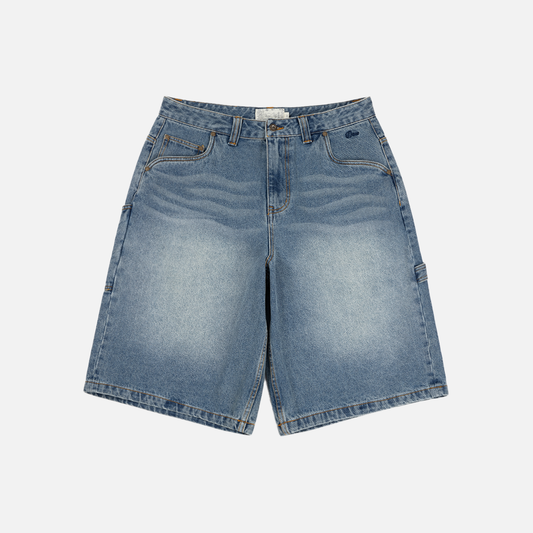 Dime Classic Denim Shorts: Sandblasted Indigo