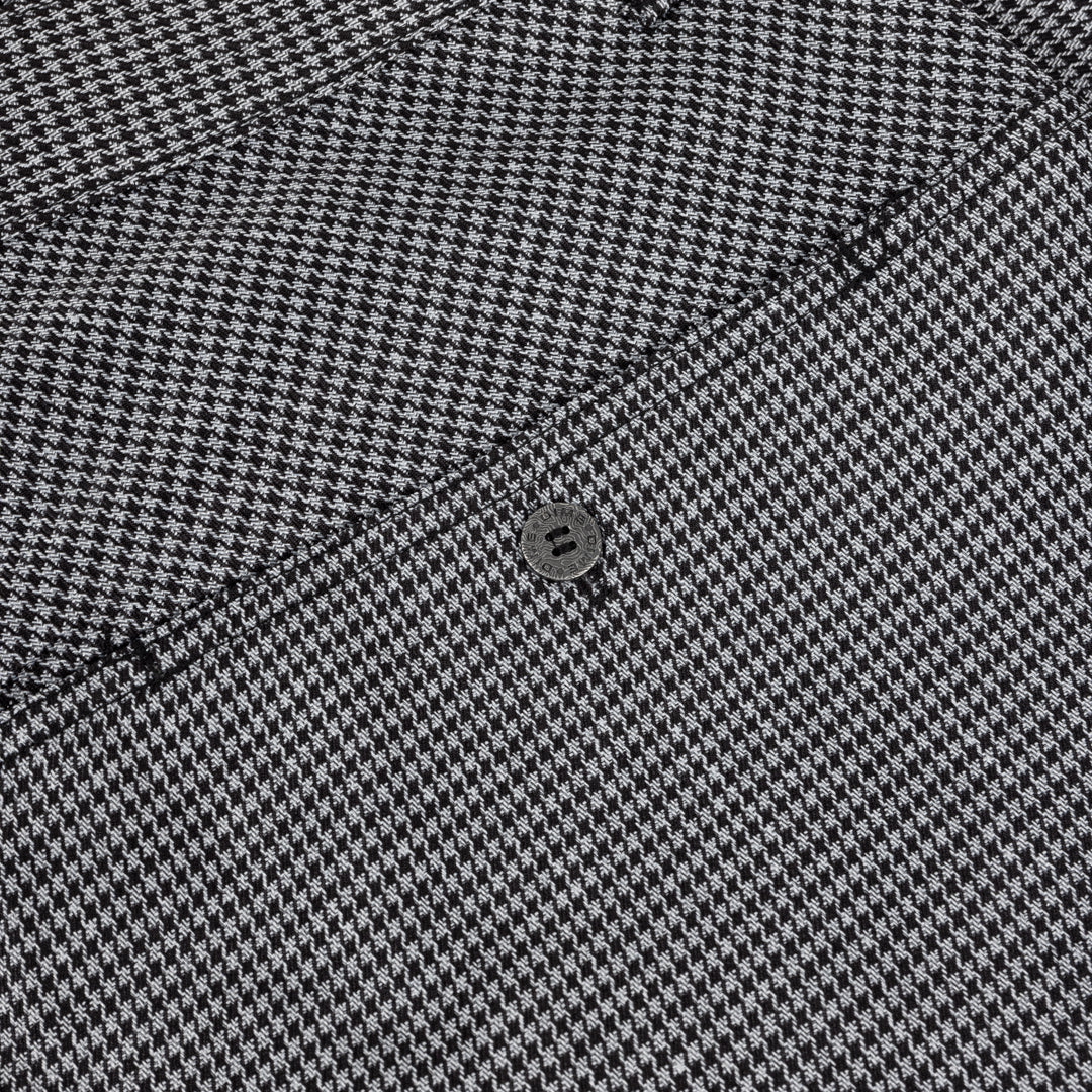 Dime Baggy Houndstooth Shorts Gray