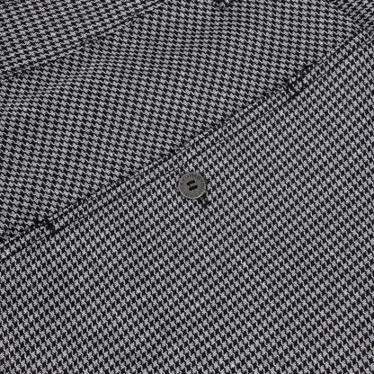 Dime Baggy Houndstooth Shorts Gray