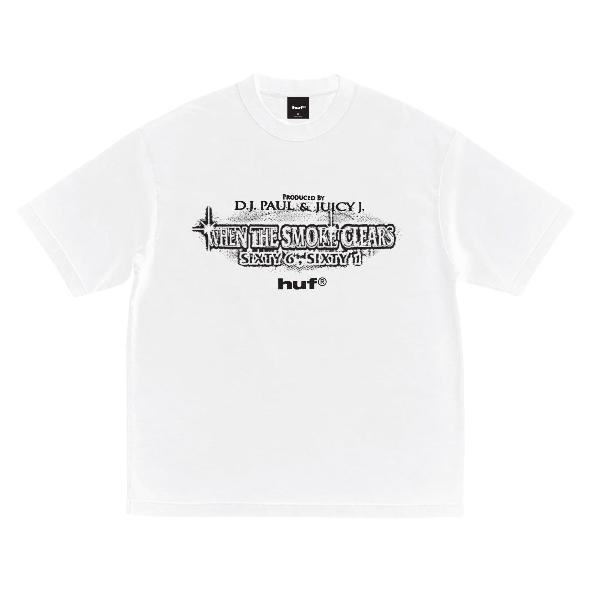 Huf X Three 6 Mafia Smoke Clears Tee White