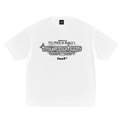 Huf X Three 6 Mafia Smoke Clears Tee White