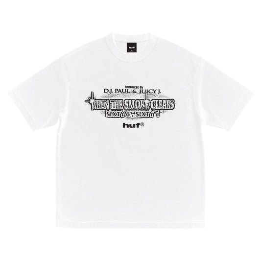 Huf X Three 6 Mafia Smoke Clears Tee White