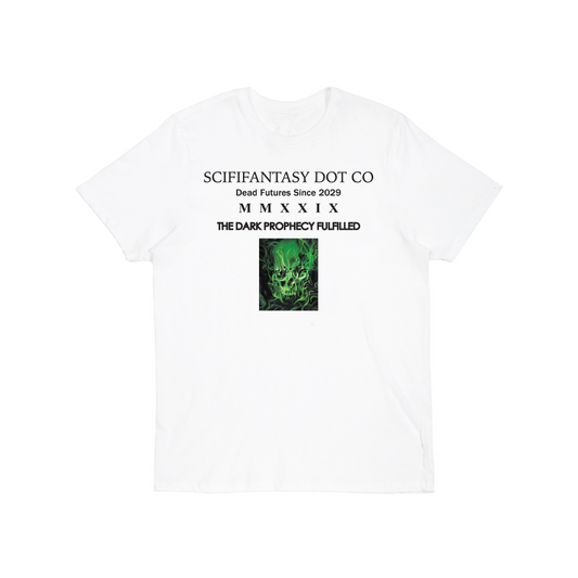 Sci-Fi Fantasy Dark Prophecy Tee White