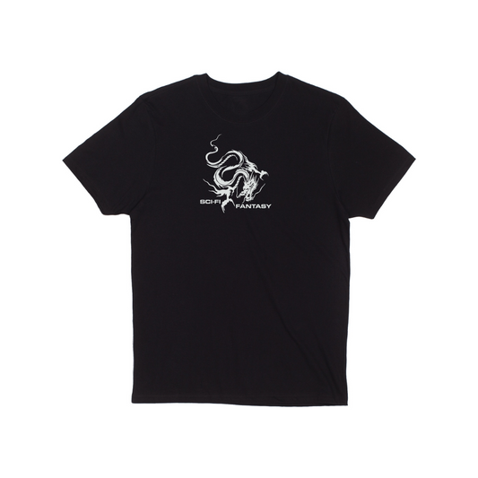 Sci-Fi Fantasy Dragon Tee Black