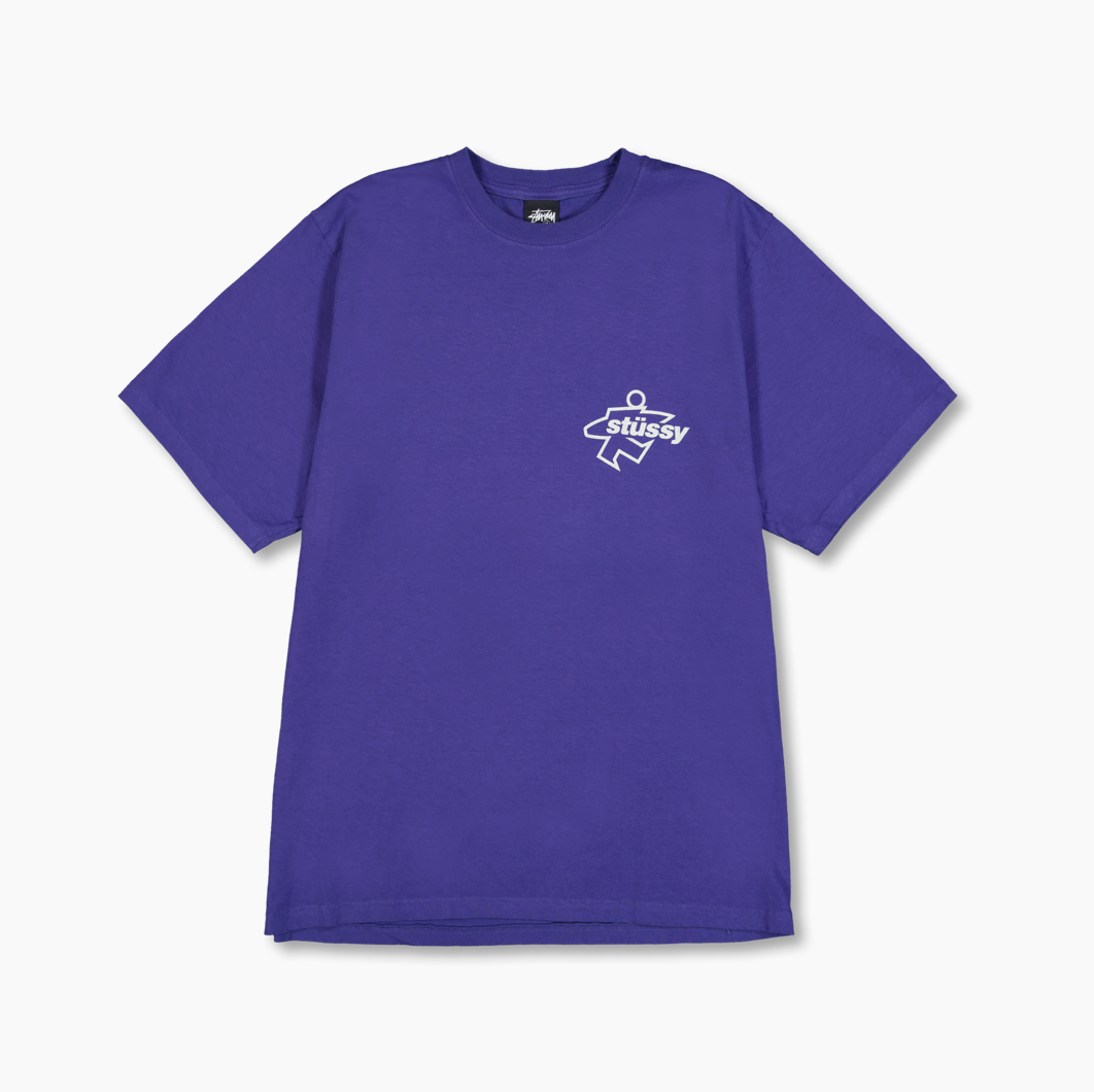 Stüssy Surf Size Pig. Dyed Tee: Indigo