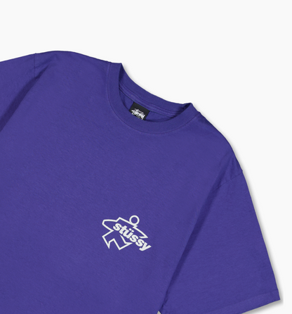 Stüssy Surf Size Pig. Dyed Tee: Indigo