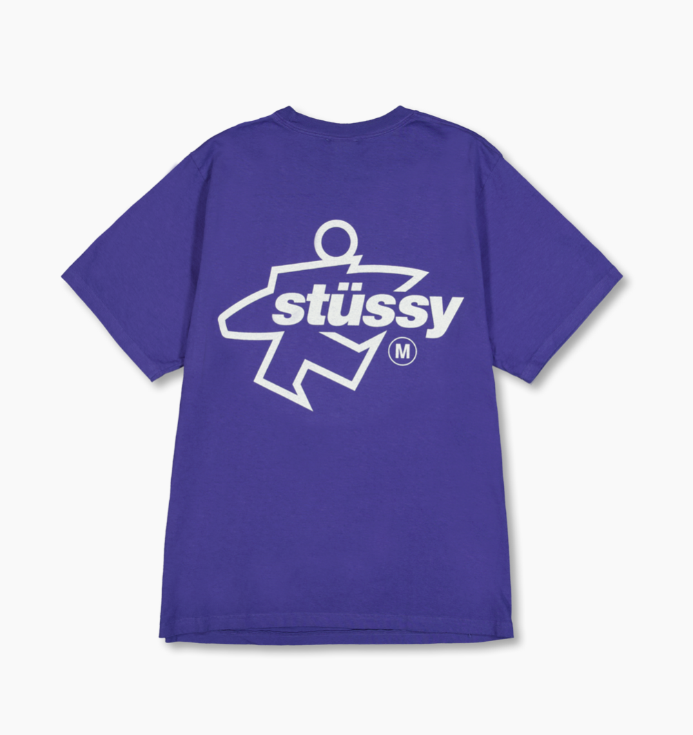 Stüssy Surf Size Pig. Dyed Tee: Indigo