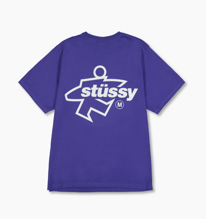 Stüssy Surf Size Pig. Dyed Tee: Indigo
