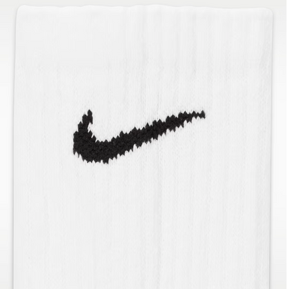 Nike Everyday Cushioned Training Crew Socks: 6 Pair White