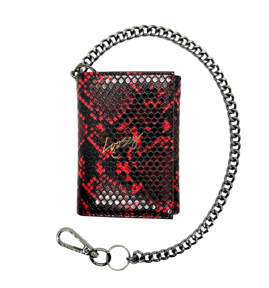 Loosey Snake Skin Chain Wallet