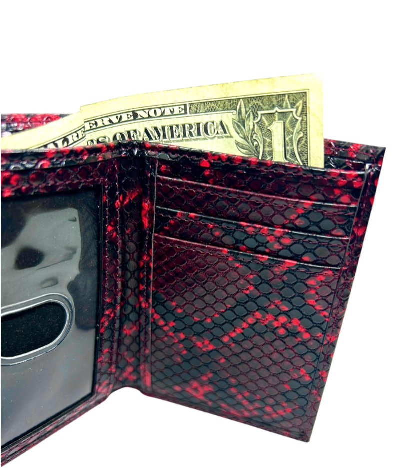 Loosey Snake Skin Chain Wallet