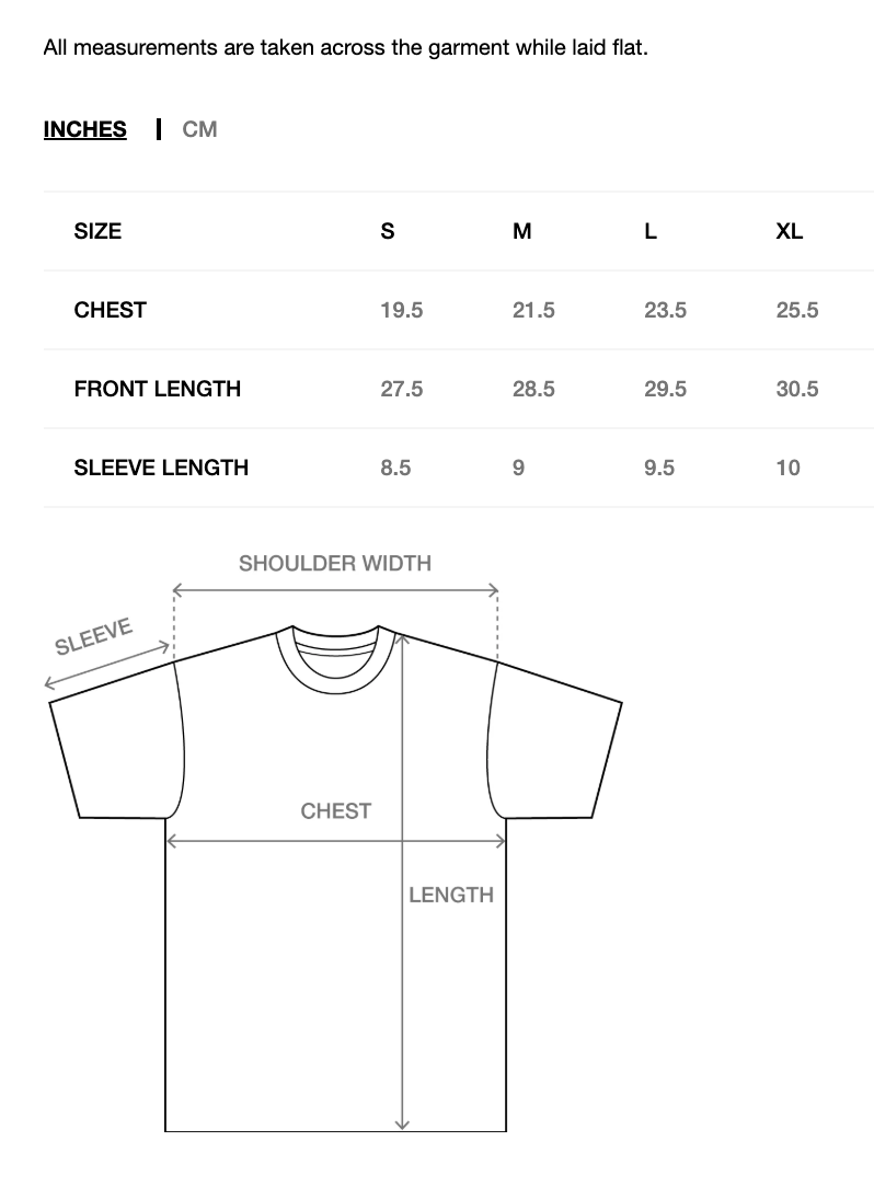 Stüssy Stretch Pig. Dyed Tee: Natural