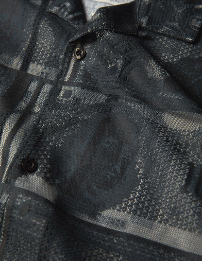 Huf Global Currency S/S Lace Shirt Black