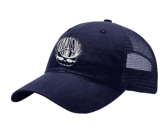 Limosine Peace Head Hat Navy/Silver