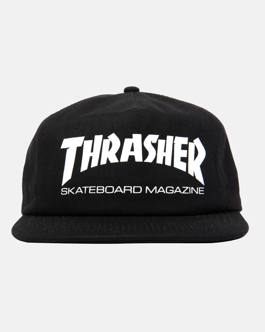 Thrasher Mag Logo Snapback Hat Black