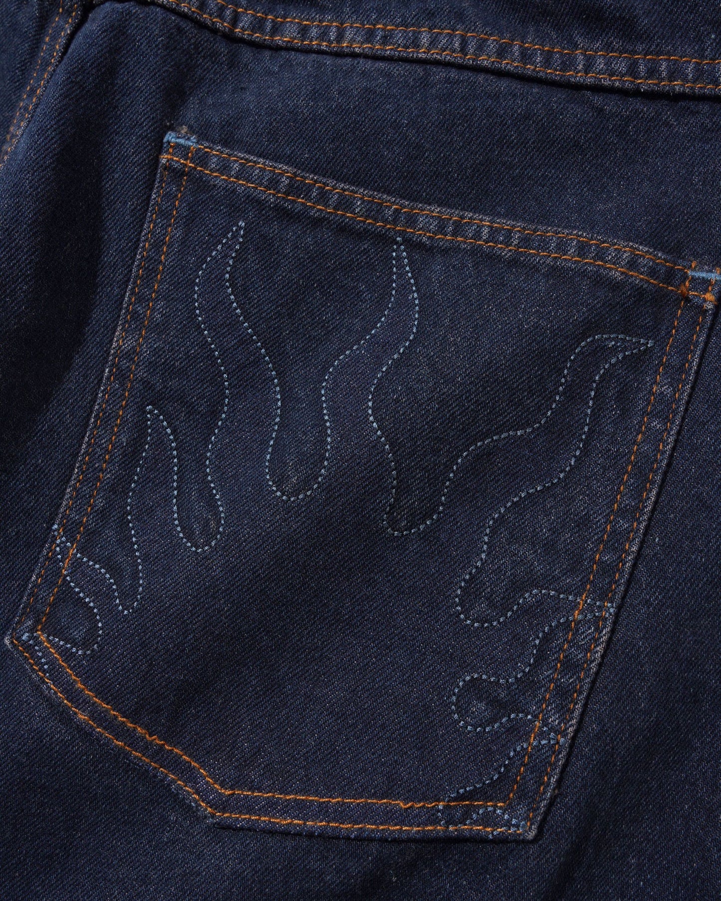 Butter Solar Fade Denim Jeans: Tinted Dark Indigo