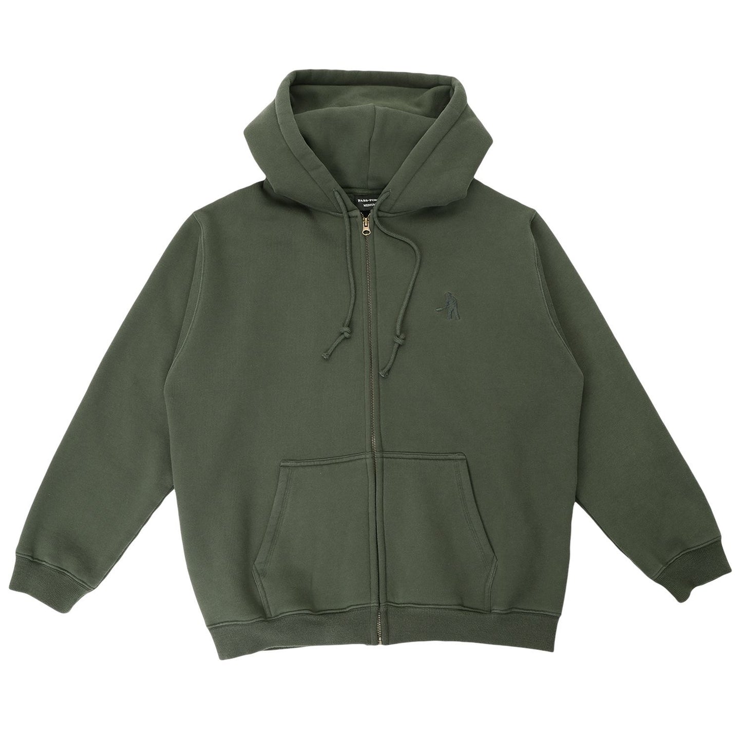 Pass-Port Solid Workers Zip Hood Dark Elm