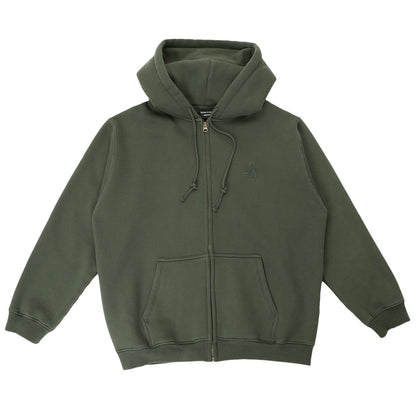 Pass-Port Solid Workers Zip Hood Dark Elm
