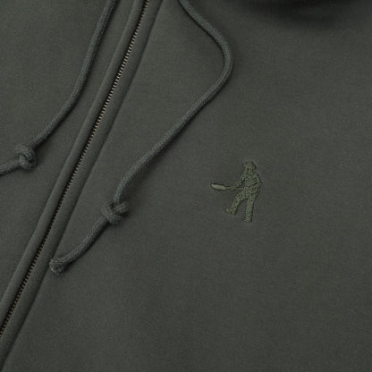 Pass-Port Solid Workers Zip Hood Dark Elm